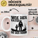 Vater Sohn Tasse Geschenk Lustige Geschenkidee Spruch Motorrad-Fahrer Weiß Trendation