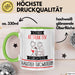 Haustier-Tätowiererin Tasse Geschenk Becher Stark Attraktiv Furchtlos Haustier-Tätowiererin Lustige Geschenkidee Grün Trendation