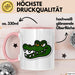 Krokodil Tier Tasse Geschenk Lustige Geschenkidee Spruch Rosa Trendation