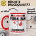 Fußballfan Tasse Geschenk für Fußballfan Geburtstag Lustiger Spruch Kaffee-Becher Was Ist Deine Superkraft Rot Trendation