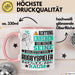 Rugbyspieler Geschenk Tasse Lustiger Spruch Erheben Sie Sich Der Rugbyspieler Betritt den Raum Rosa Trendation