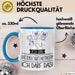 Geschenk für Katzenschutzaktivistin Tasse Lustige Geschenkidee Geburtstag Ich Bin Katzenschutzaktivistin Ich Darf Das Blau Trendation