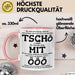 Büroarbeit Kollege Abschied Tasse Geschenk Lustige Geschenkidee Spruch Tschö Rosa Trendation