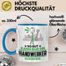Handwerker Geschenk Tasse So Gut Kann Nur Ein Handwerker Aussehen Geschenkidee Kaffee-Becher Blau Trendation
