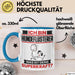 Hundeflüsterer Tasse Geschenk für Hundeflüsterer Geburtstag Lustiger Spruch Kaffee-Becher Was Ist Deine Superkraft Blau Trendation
