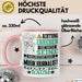 Musikjournalist Geschenk Tasse Lustiger Spruch Erheben Sie Sich Der Musikjournalist Betritt den Raum Rosa Trendation