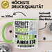 Angler Geschenk Lustiger Spruch für Angler Geschenkidee Bester Angler Der Welt Grün Trendation