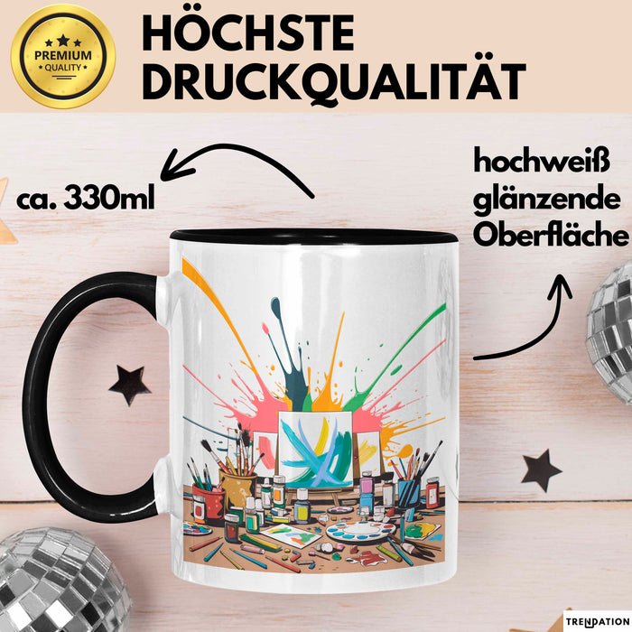 Kunststudent Tasse Geschenk Lustige Geschenkidee Spruch Für Kreative Seelen Trendation
