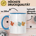 Eichhörnchen Tierliebhaber Tasse Geschenk Lustige Geschenkidee Spruch Blau Trendation