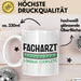 Facharzt Tasse Geschenk Werdender Arzt Geschenkidee Studium Medizin Kaffee-Becher Weiß Trendation