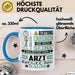 Arzt Geschenk Tasse Lustiger Spruch Erheben Sie Sich Der Arzt Betritt den Raum Blau Trendation