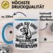 Dobermann-Besitzer Tasse Geschenk Dobermann Geschenkidee Herrchen Frauchen Jeder Hat Einen Schutzengel Blau Trendation