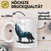 Klimaschutz Tasse Geschenk Erhalten Schützen Wolf Tiermotiv Weiß Trendation