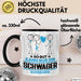 Schwager Geschenk Tasse So Gut Kann Nur Ein Schwager Aussehen Geschenkidee Kaffee-Becher Schwarz Trendation