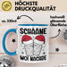 Weihnachten Tasse Geschenk Schääne Woi Nachde Kaffee-Becher Blau Trendation