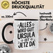 Ursula Tasse Geschenk Alles Ist Gut Ursula Ist Jetz Da Geschenkidee Becher mit Name Schwarz Trendation