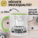 Hobbymeteorologe Geschenk Tasse So Gut Kann Nur Ein Hobbymeteorologe Aussehen Geschenkidee Kaffee-Becher Grün Trendation