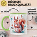 Eichhörnchen Tierliebhaber Tasse Geschenk Lustige Geschenkidee Spruch Grün Trendation