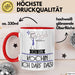 Geschenk für Köchin Tasse Lustige Geschenkidee Geburtstag Ich Bin Köchin Ich Darf Das Rot Trendation
