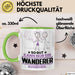 Wanderer Geschenk Tasse So Gut Kann Nur Ein Wanderer Aussehen Geschenkidee Kaffee-Becher Grün Trendation
