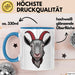 Ziegenliebhaber Tasse Geschenkidee Stalltier Enthusiast Geschenkidee Lustig Blau Trendation