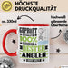 Angler Geschenk Lustiger Spruch für Angler Geschenkidee Bester Angler Der Welt Rot Trendation