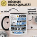 Tierfreund Geschenk Tasse Lustiger Spruch Erheben Sie Sich Der Tierfreund Betritt den Raum Schwarz Trendation