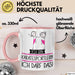 Geschenk für Karatesportlerin Tasse Lustige Geschenkidee Geburtstag Ich Bin Karatesportlerin Ich Darf Das Rosa Trendation