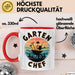 Garten Pflanzen Gärtner Tasse Geschenk Lustige Geschenkidee Spruch Garten Chef Rot Trendation