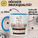 Hundefrisörin Weil Es Keinen Schöneren Beruf Gibt Tasse Geschenk für Eine Hundefrisörin Lustig Blau Trendation