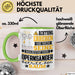 Opernsänger Geschenk Tasse Lustiger Spruch Erheben Sie Sich Der Opernsänger Betritt den Raum Grün Trendation