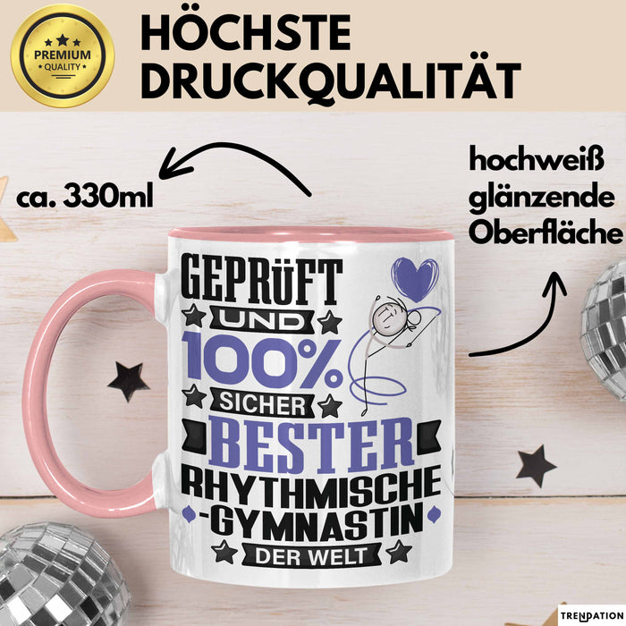 RhythmischeGymnastin Geschenk Lustiger Spruch für RhythmischeGymnastin Geschenkidee Bester RhythmischeGymnastin Der Welt Rosa Trendation