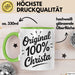 Christa Tasse Geschenk Original 100% Christa Geschenkidee Geburtstag Grün Trendation