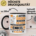 Enkel Geschenk Tasse Lustiger Spruch Erheben Sie Sich Der Enkel Betritt den Raum Schwarz Trendation