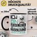 Fliesenleger Ausbildung Tasse Geschenk Ich Bin Fliesenleger In Der Ausbildung Ich Darf Das Geschenkidee Spruch Schwarz Trendation