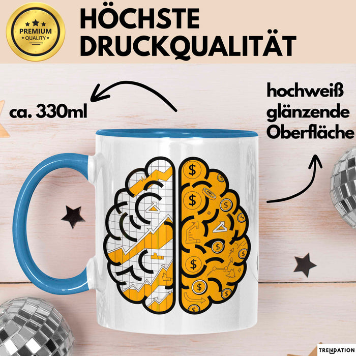 Ökonom Tasse Geschenk Lustige Geschenkidee Spruch Für Daten Denker Blau Trendation