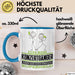 Konzertgänger Geschenk Tasse Ich Bin Konzertgänger Aber Sag Doch Einfach Superheld Lustige Geschenkdiee für Konzertgänger Kaffee-Becher Blau Trendation