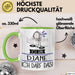 Geschenk für DJane Tasse Lustige Geschenkidee Geburtstag Ich Bin DJane Ich Darf Das Grün Trendation