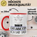 Geschenk für Drummerin Tasse Lustige Geschenkidee Geburtstag Ich Bin Drummerin Ich Darf Das Rot Trendation
