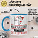 Musikverlegerin Geschenk Tasse Becher Die Frau Die Allen Kann Geschenkidee für eine Musikverlegerin Lustig Blau Trendation