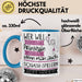 Squash-Spielerin Tasse Geschenk Spruch Wer Will Schon Prinzessin Sein Wenn Man Auch Squash-Spielerin Sein Kann Blau Trendation