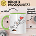 Ente Tier Liebe Herz Tasse Geschenk Lustige Geschenkidee Spruch Grün Trendation