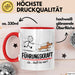 Hundebesitzer Hundegassi Tasse Geschenk Lustige Geschenkidee Spruch Führungskraft Ja Läuft Bei Mir Rot Trendation