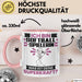 Softballspielerin Tasse Geschenk für Softballspielerin Geburtstag Lustiger Spruch Kaffee-Becher Was Ist Deine Superkraft Rosa Trendation