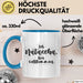Natascha Tasse Ich Natascha, Bin Vollkommen Geschenk Blau Trendation
