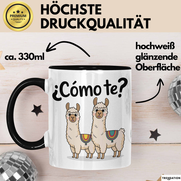 Spanischlehrer Unterricht Tasse Geschenk Lustige Geschenkidee Spruch ¿Cómo Te Llamas Trendation