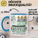Rugbyspielerin Tasse Geschenk Lustig Abstand Halten Hochleistungs-Rugbyspielerin Mit Drang Zur Perfektion Bei Der Arbeit Blau Trendation