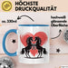 Pferd Tier Herz Tasse Geschenk Lustige Geschenkidee Spruch Blau Trendation