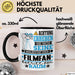 Filmfan Geschenk Tasse Lustiger Spruch Erheben Sie Sich Der Filmfan Betritt den Raum Schwarz Trendation