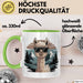 Alpaka Liebhaber Tasse Geschenkidee für Tierfreunde Grün Trendation